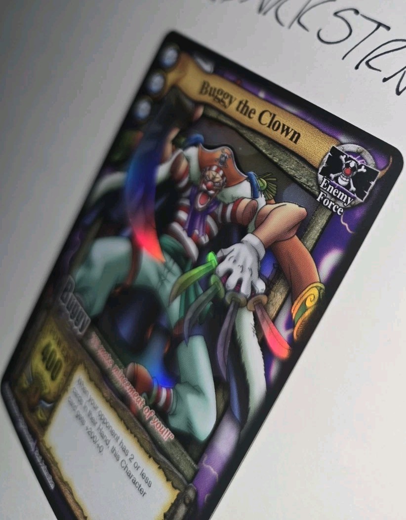 One Piece CCG Buggy the Clown Holofoil 2005 Vintage English