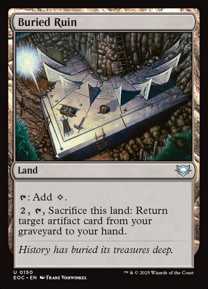 MTG Magic the Gathering Buried Ruin (150/230) Edge of Eternities Commander LP