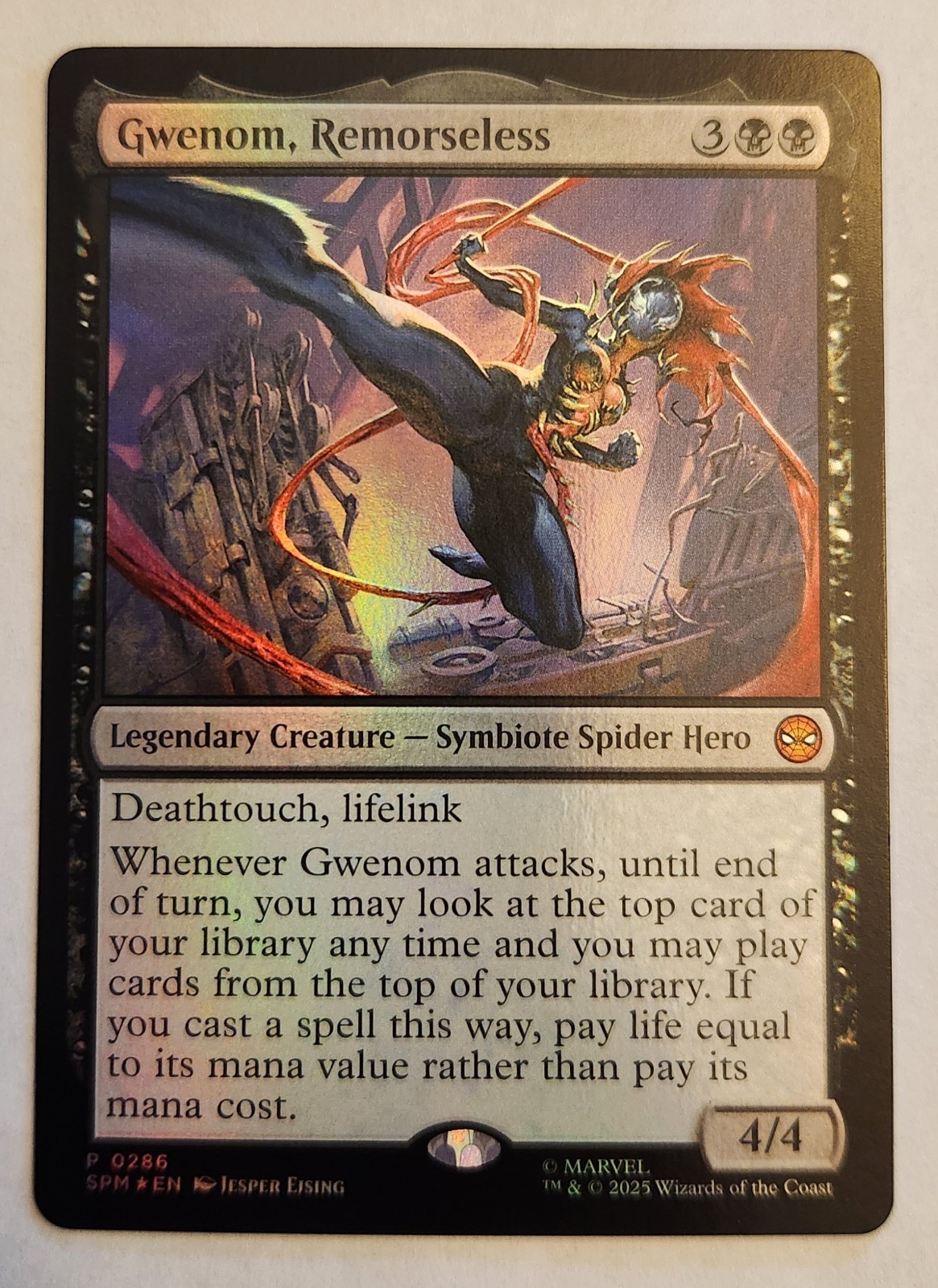 Gwenom, Remorseless Unique and Miscellaneous Promos Foil NM+