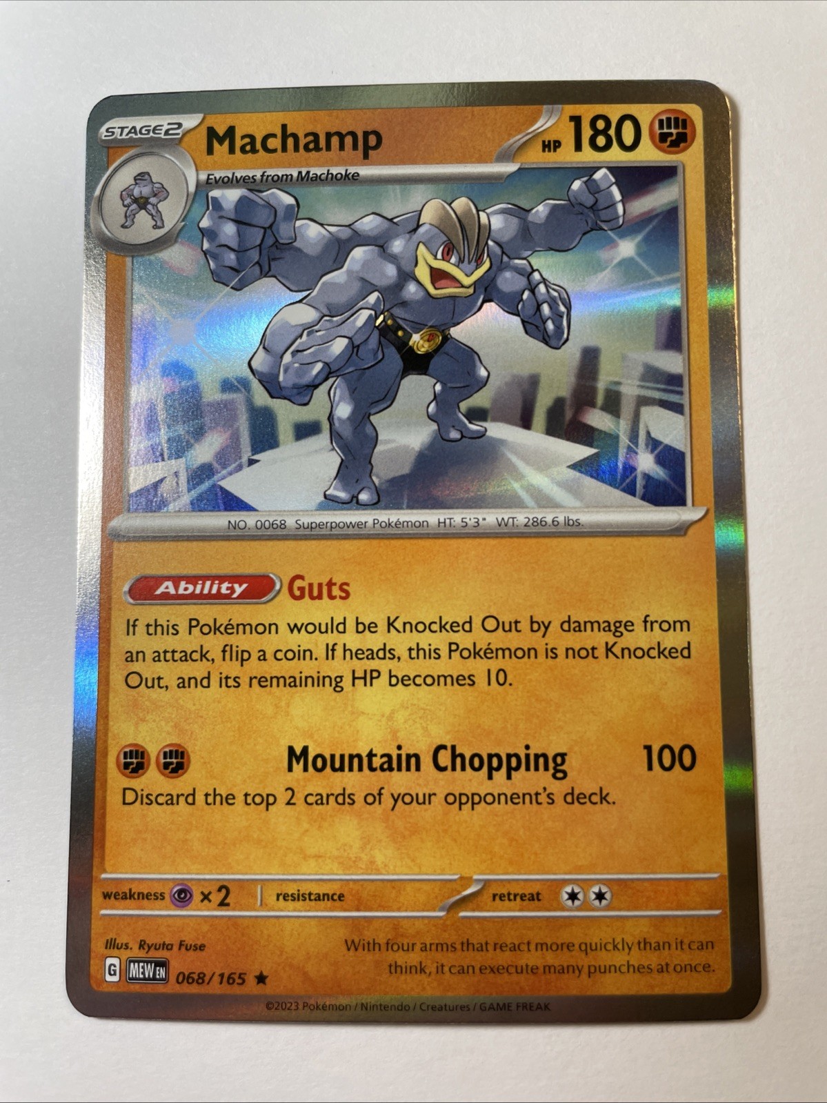Machamp 068/165 – Sv: Scarlet & Violet 151 Holo (NM)