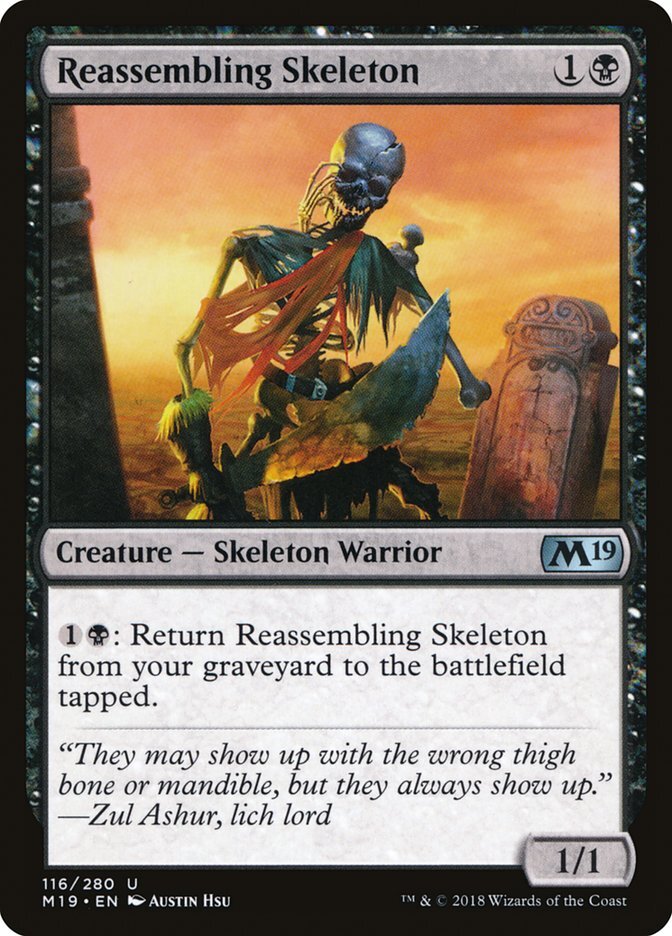 Reassembling Skeleton [Core Set 2019] Magic MTG