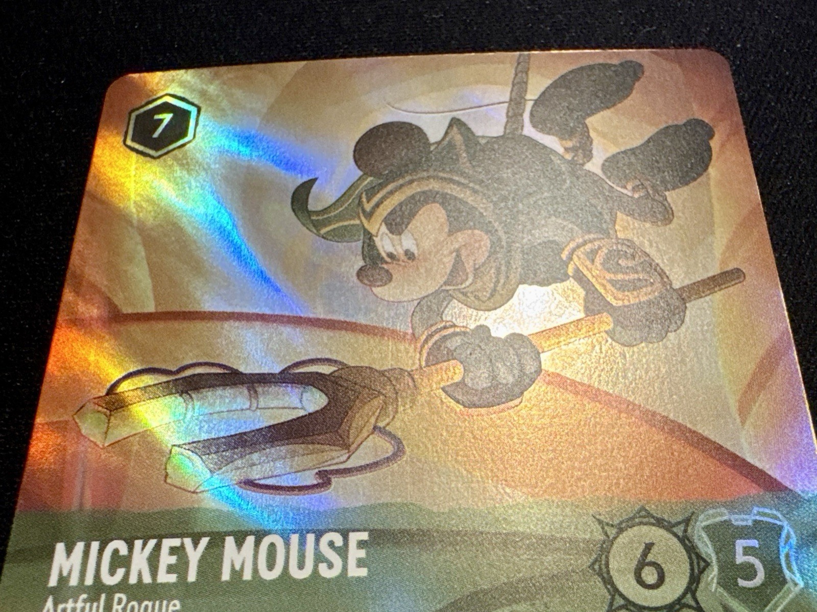 Disney Lorcana Mickey Mouse Artful Rogue Enchanted Card 210/204 First Chapter