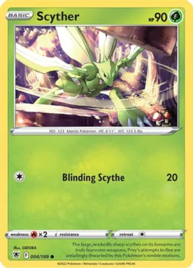 Scyther – 004/189 – Common – Near Mint