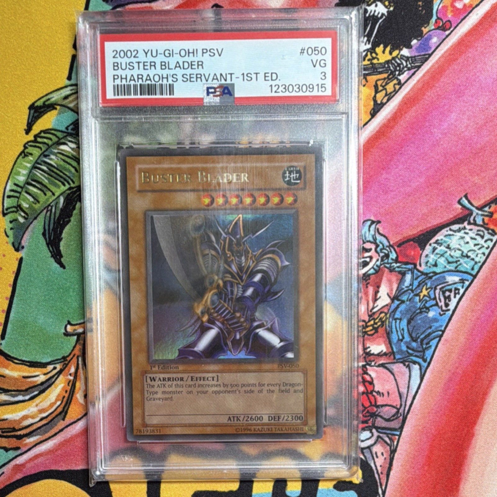 Yu-Gi-Oh! Buster Blader Pharaoh’s Servant 1st Ed Ultra Rare PSV-050 Konami PSA