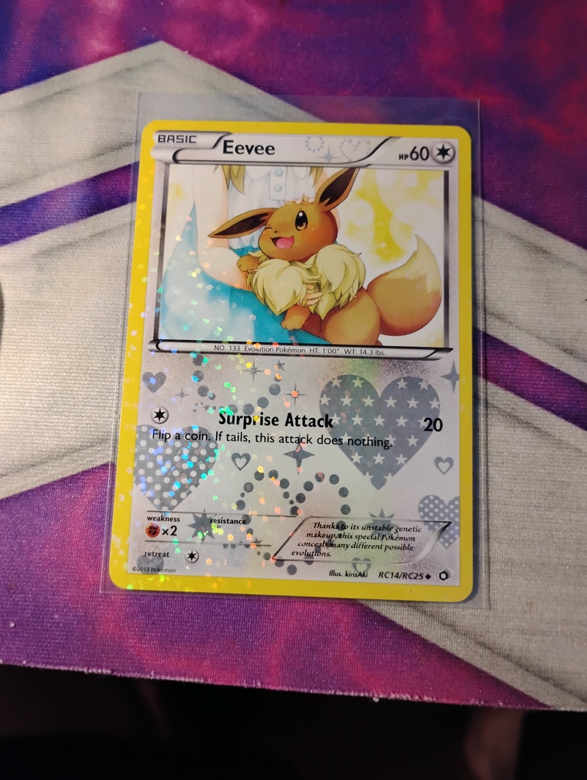 Eevee RC14/RC25 Legendary Treasures: Radiant Collection Holo