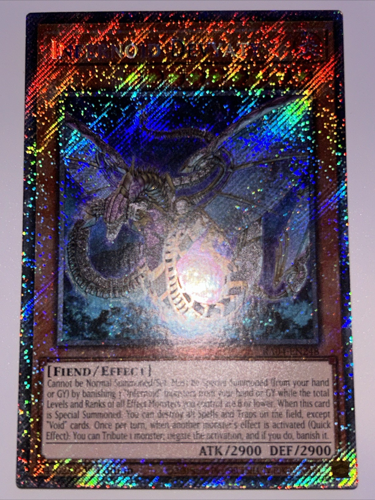 Infernoid Devyaty 1st Edition Platinum Secret Rare RA04-EN248 Yu-Gi-Oh!