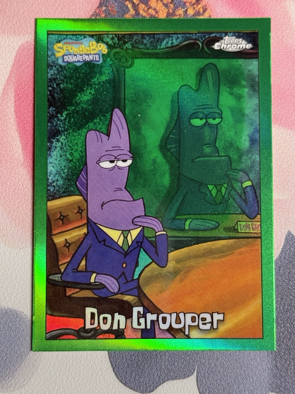 2025 Topps Chrome Spongebob KELP GREEN REFRACTOR Cards #1-200 – You Choose!