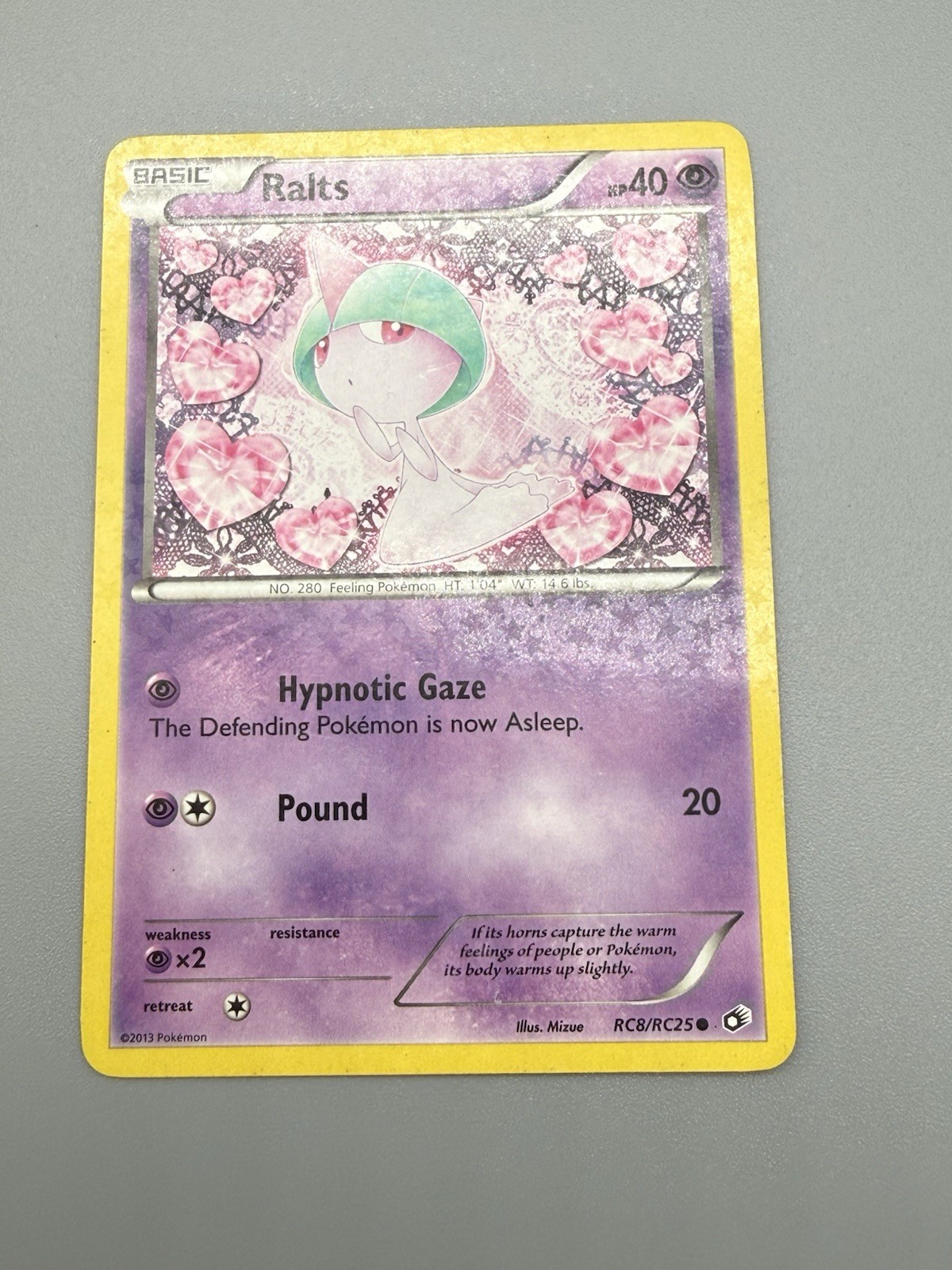 Ralts RC8/RC25 Pokemon TCG Legendary Treasures Radiant Collection Card MP