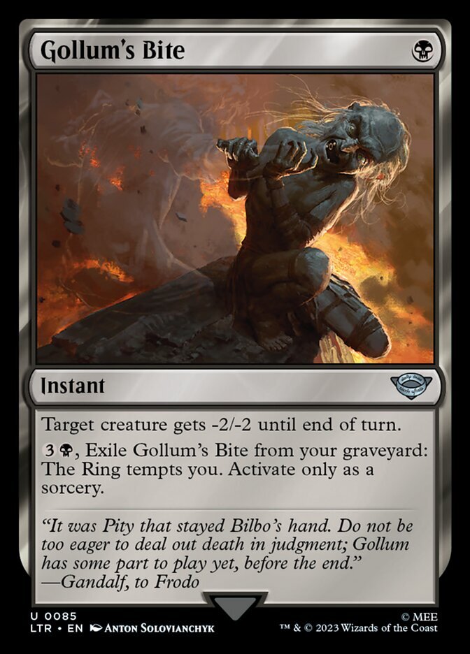 Gollum’s Bite (085) The Lord of the Rings: Tales of Middle-earth LTR MTG Magic