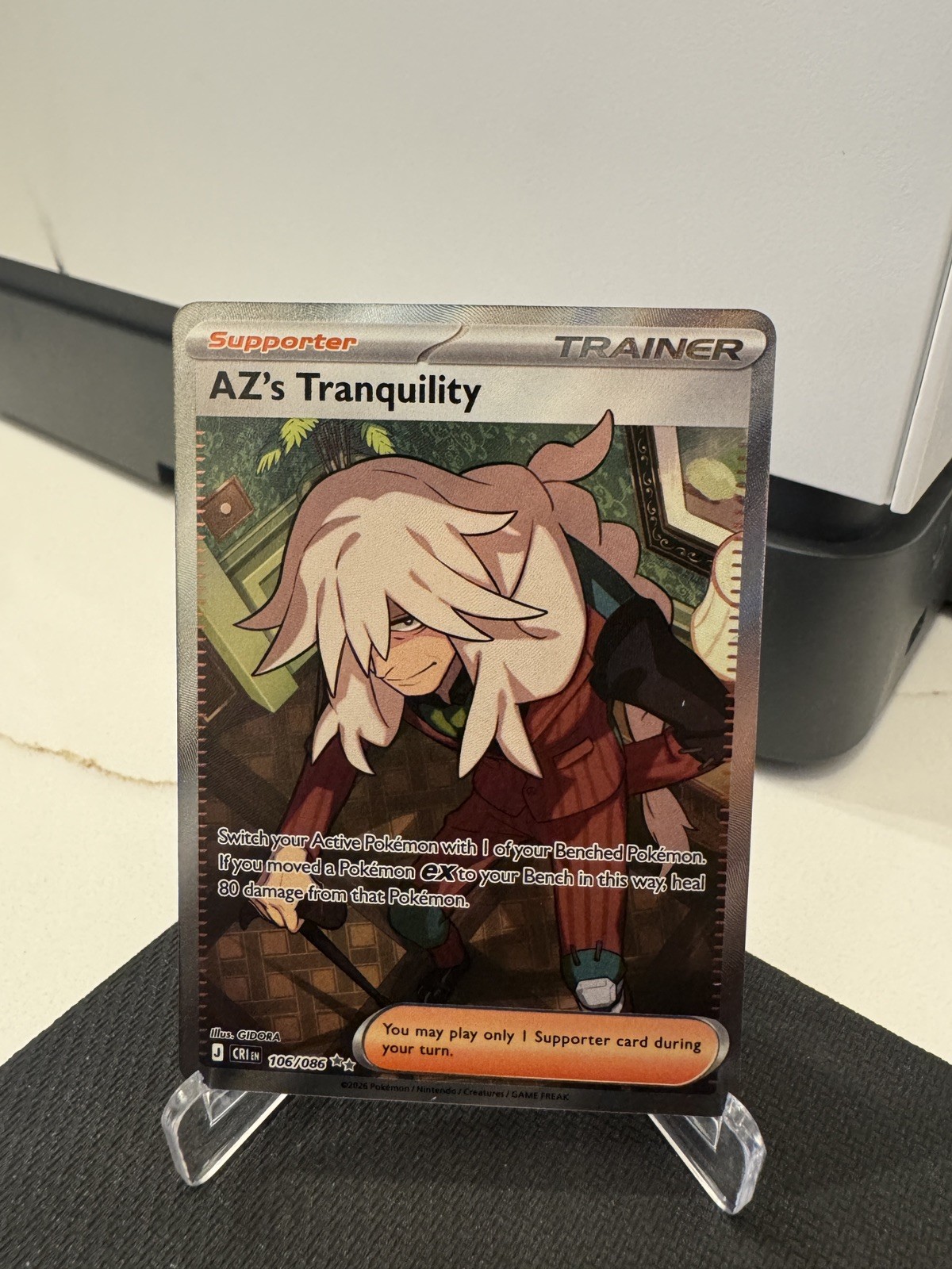 AZ’s Tranquility 106/086 Ultra Rare Full Art NM 2026 Chaos Rising