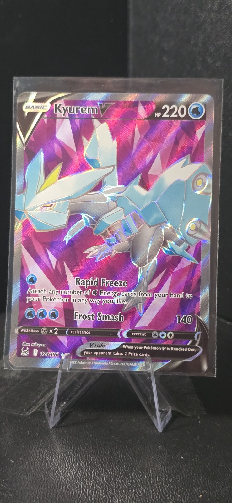 2022 Pokemon SWSH11 Lost Origin Kyurem V (Full Art) 174/196 Lost Origin Holo NM