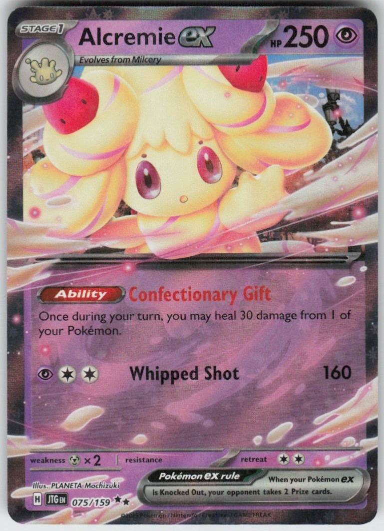 Alcremie ex 075/159 Double Rare Journey Together Near Mint