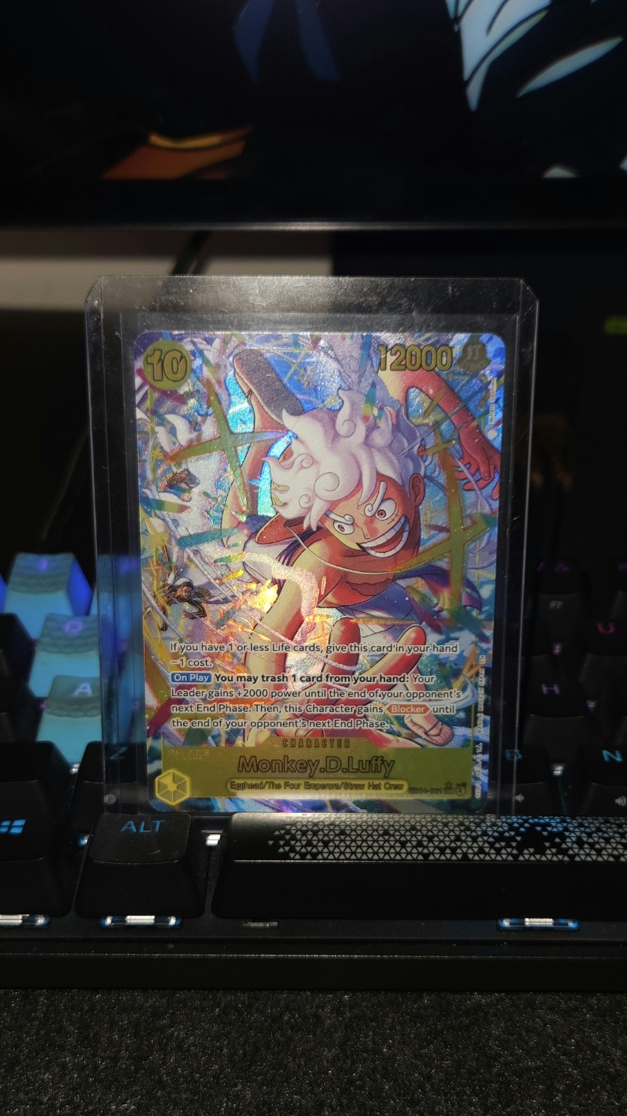 Bandai One Piece CCG Monkey.D.Luffy EB04-061 Secret Rare Alt Art English