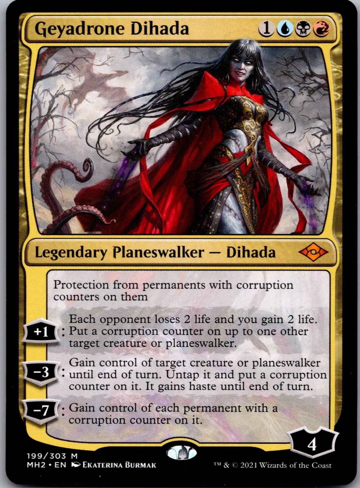 Geyadrone Dihada 199 Mythic Modern Horizons 2 Magic: The Gathering LP