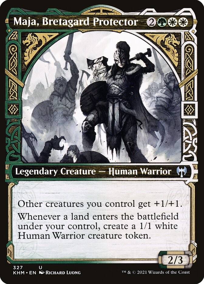 Maja, Bretagard Protector (327) Showcase Kaldheim KHM MTG Magic