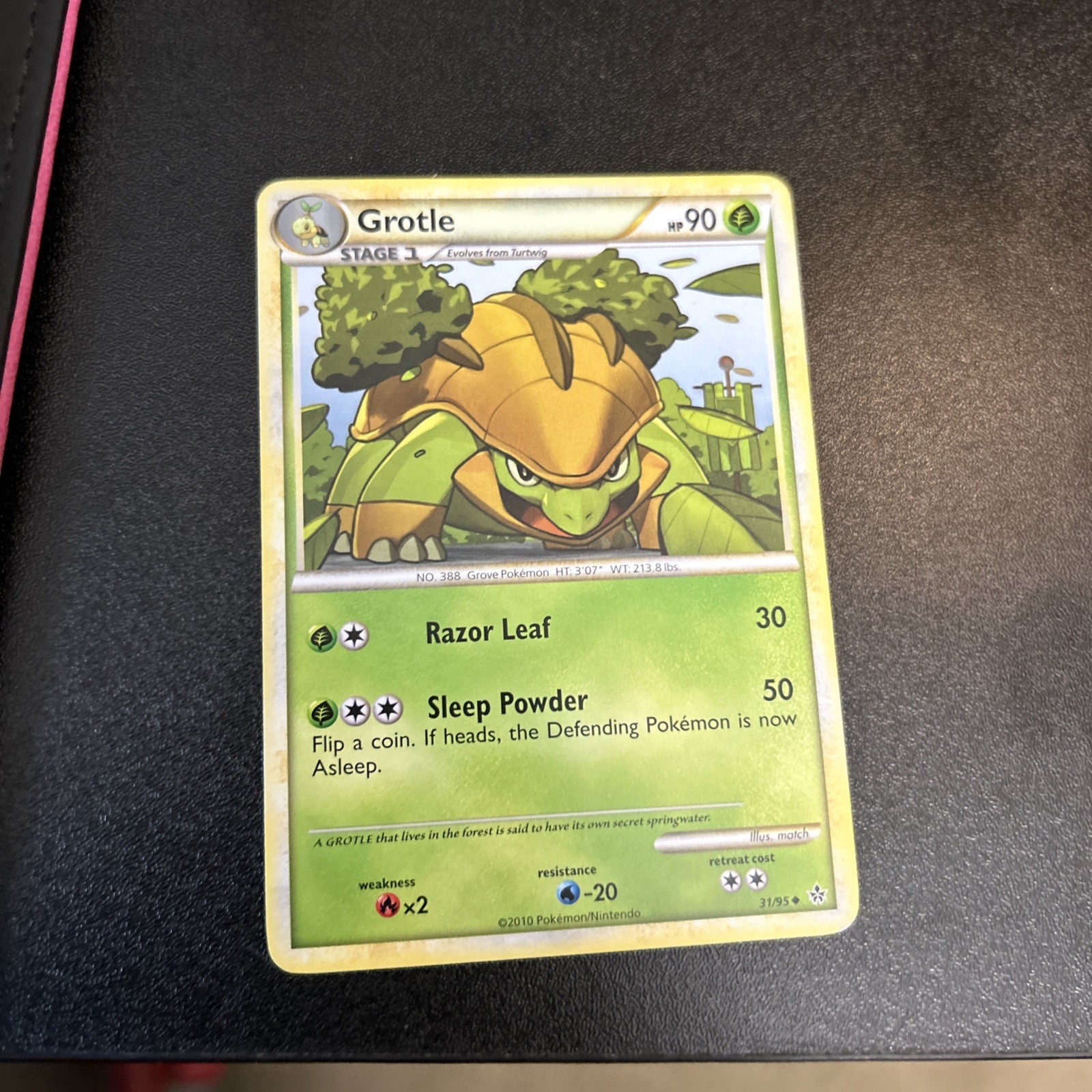 Pokémon Grotle TCG Unleashed Card 31/95 Regular Non-Holo