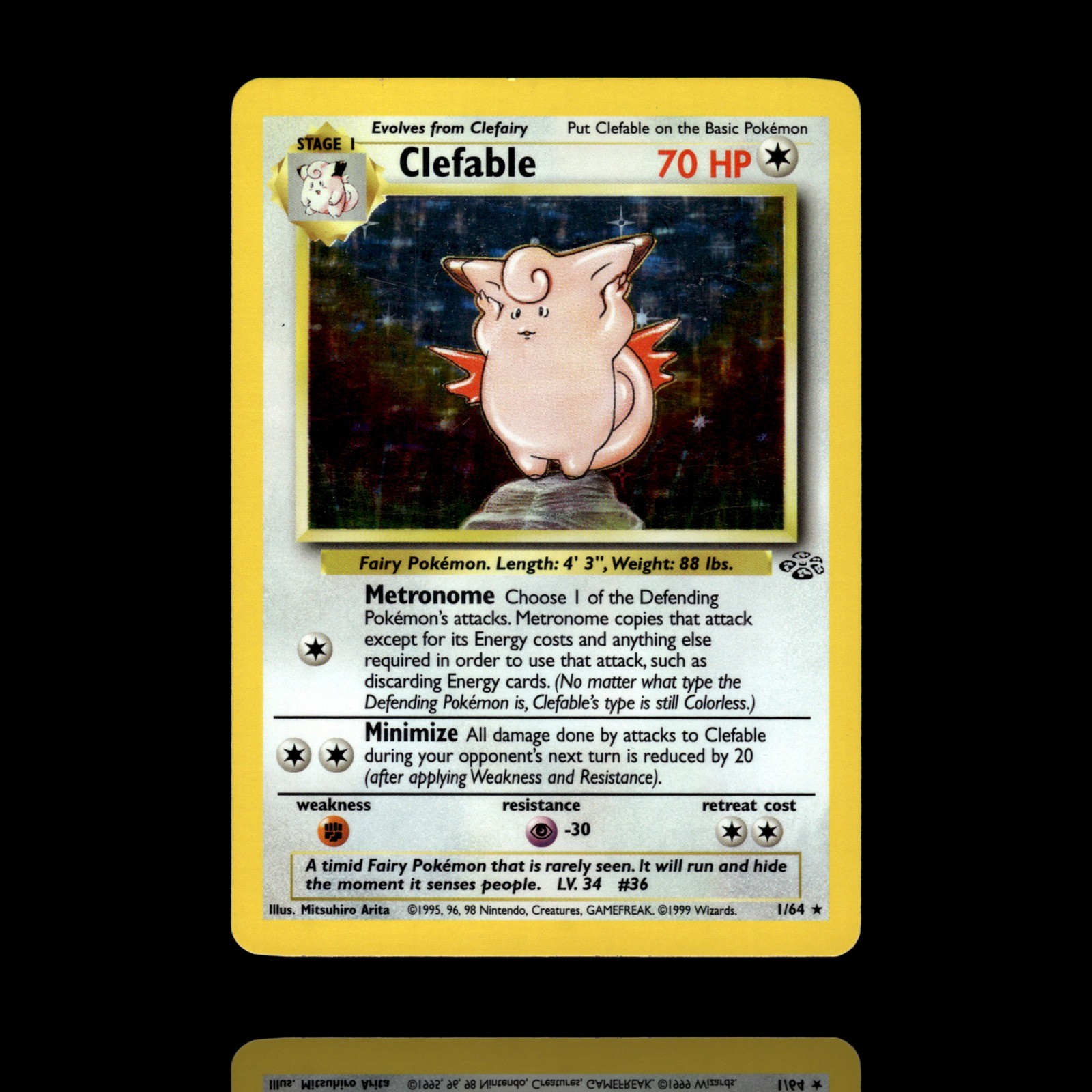 ▸ Clefable 1 | Jungle | Holo Rare | 01/64 | LP