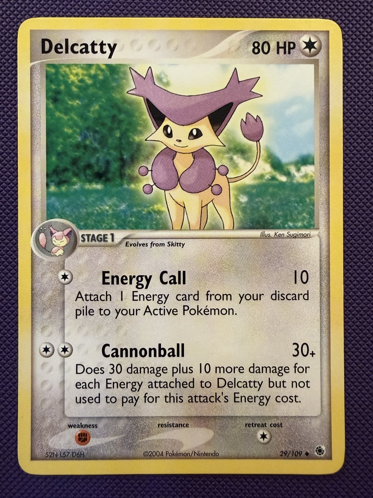 Delcatty 29/109 EX Ruby and Sapphire Normal LP Pokemon Card