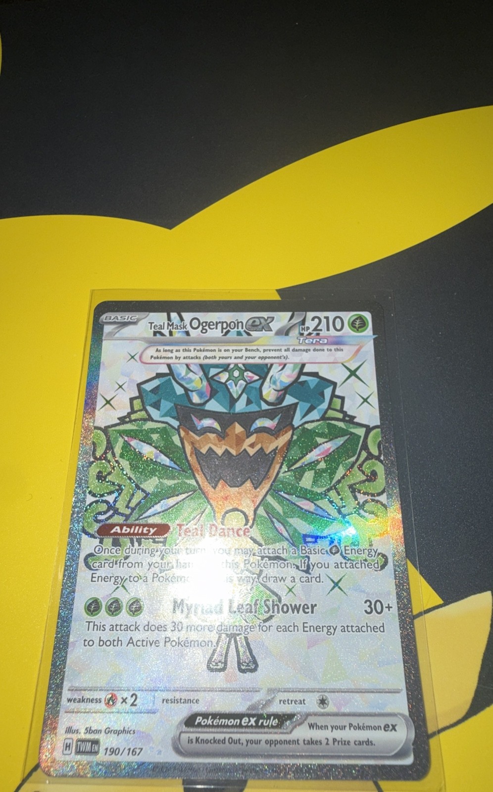 Teal Mask Ogerpon ex 190/167 Sv06: Twilight Masquerade Holo