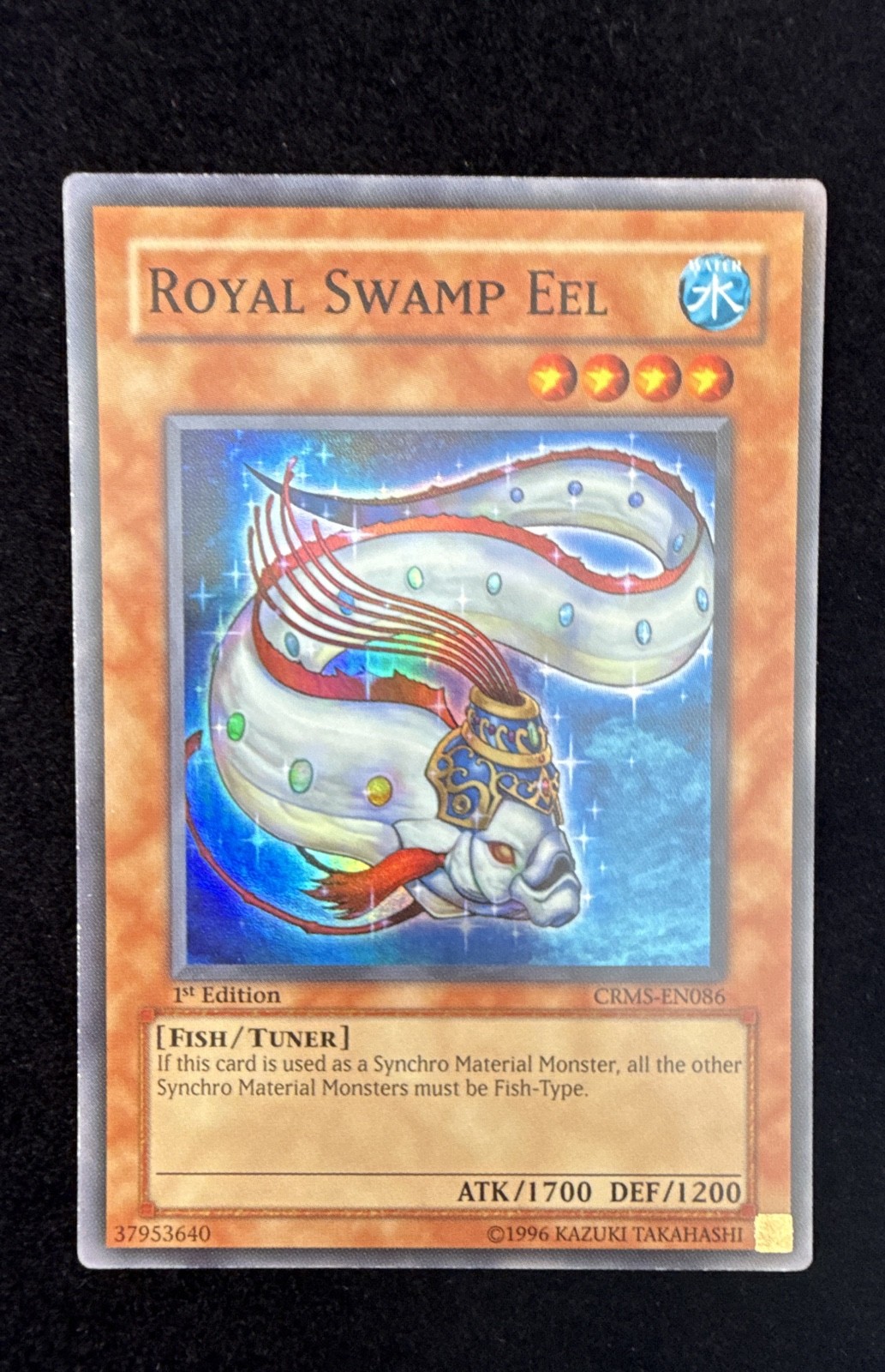 Super Rare 1st Edition | Royal Swamp Eel | Crimson Crisis | CRMS-EN086 | LP