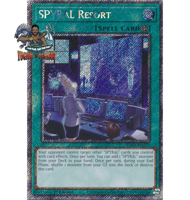 Yugioh! 1x SPYRAL Resort RA04-EN277 Platinum Secret Rare 1st Ed NM
