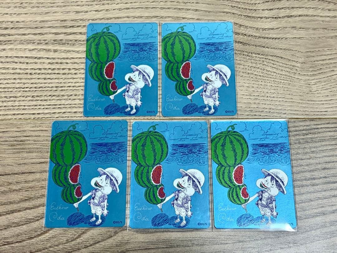 5 set One Piece Luffy Natsucomi 2026 Meta-Kira Promo Card Japan Limited
