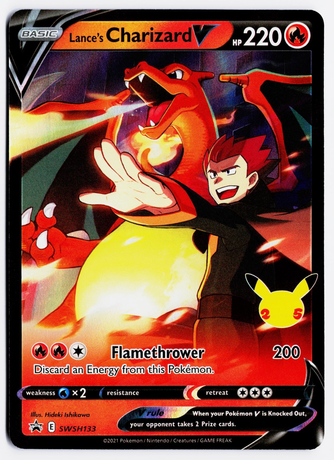 Lance’s Charizard V SWSH133 SWSH: Sword & Shield Promo Cards Holo NM