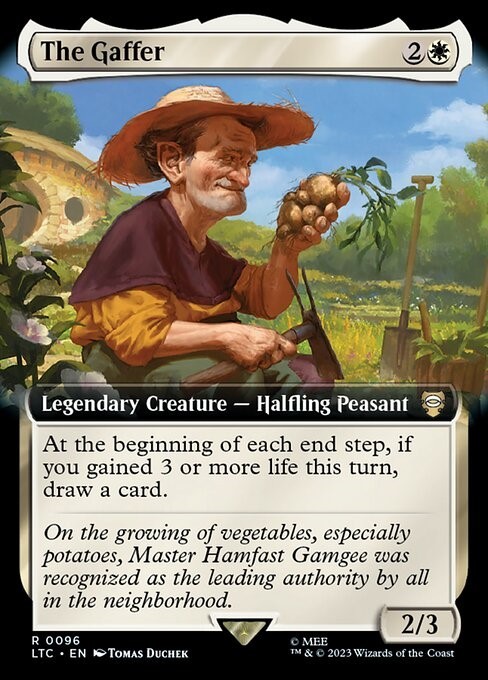 MTG – (Extended Art) THE GAFFER – Lord of the Rings Co (R)