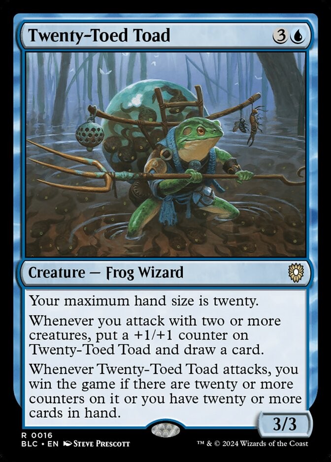 Twenty-Toed Toad 16 NM Bloomburrow Commander MTG