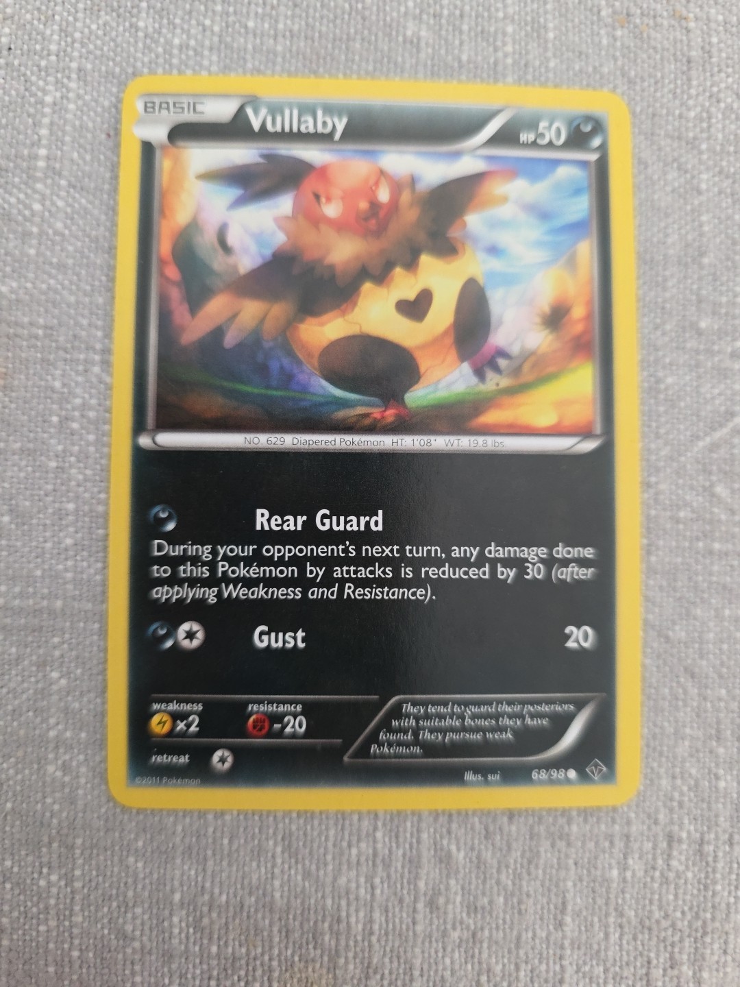 Pokemon Card 2011 Emerging Powers – Vullaby 68/98