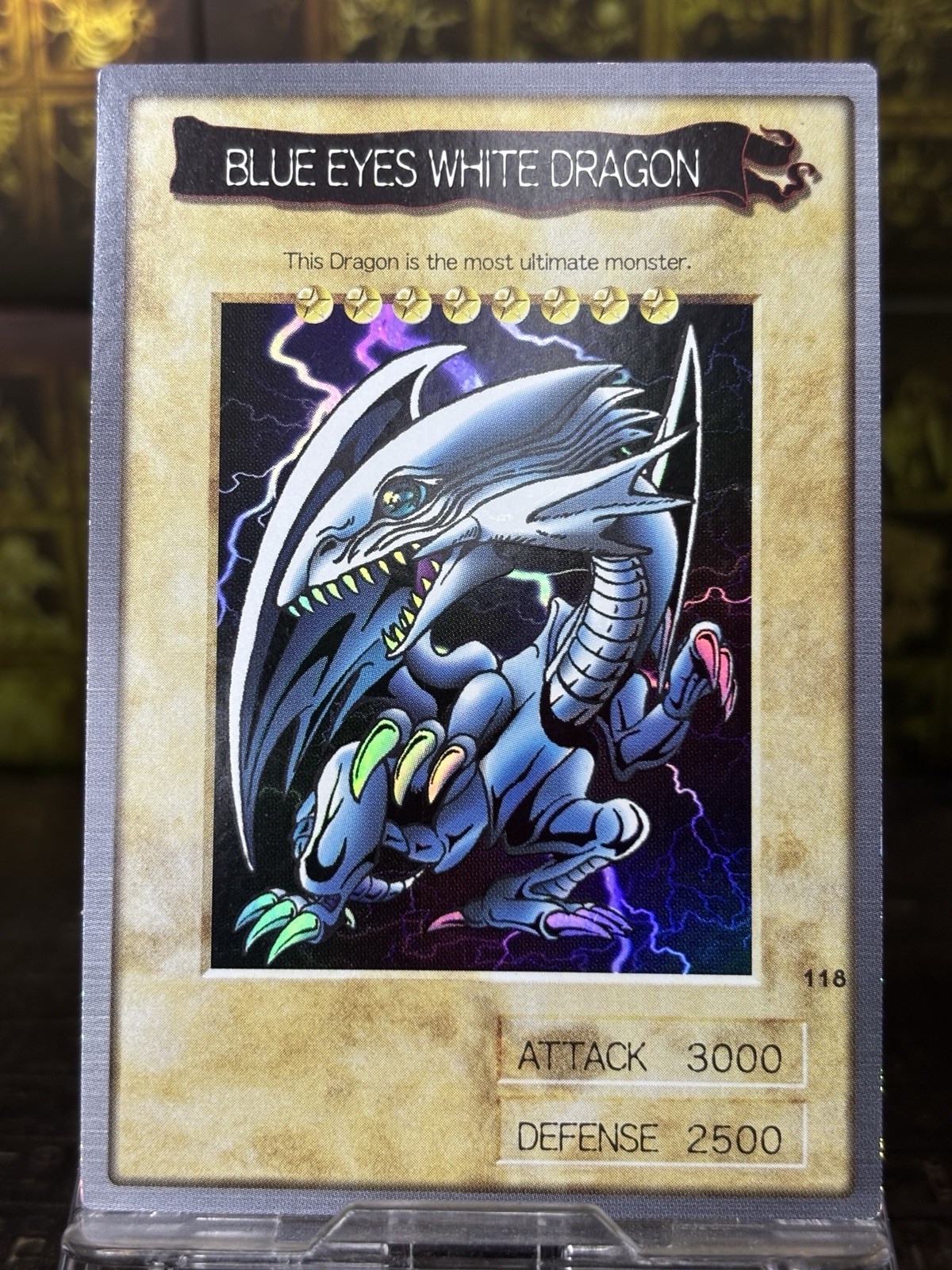 1999 YU-GI-OH! JPN BANDAI-1ST GENERATION #118 BLUE-EYES WHITE DRAGON Vintage -NM