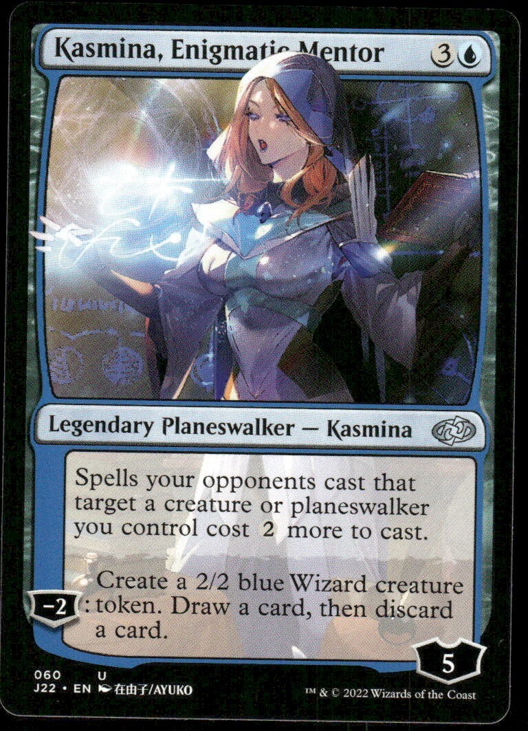 1x Kasmina, Enigmatic Mentor – ANIME ART – Jumpstart 2022 NM-Mint – MTG