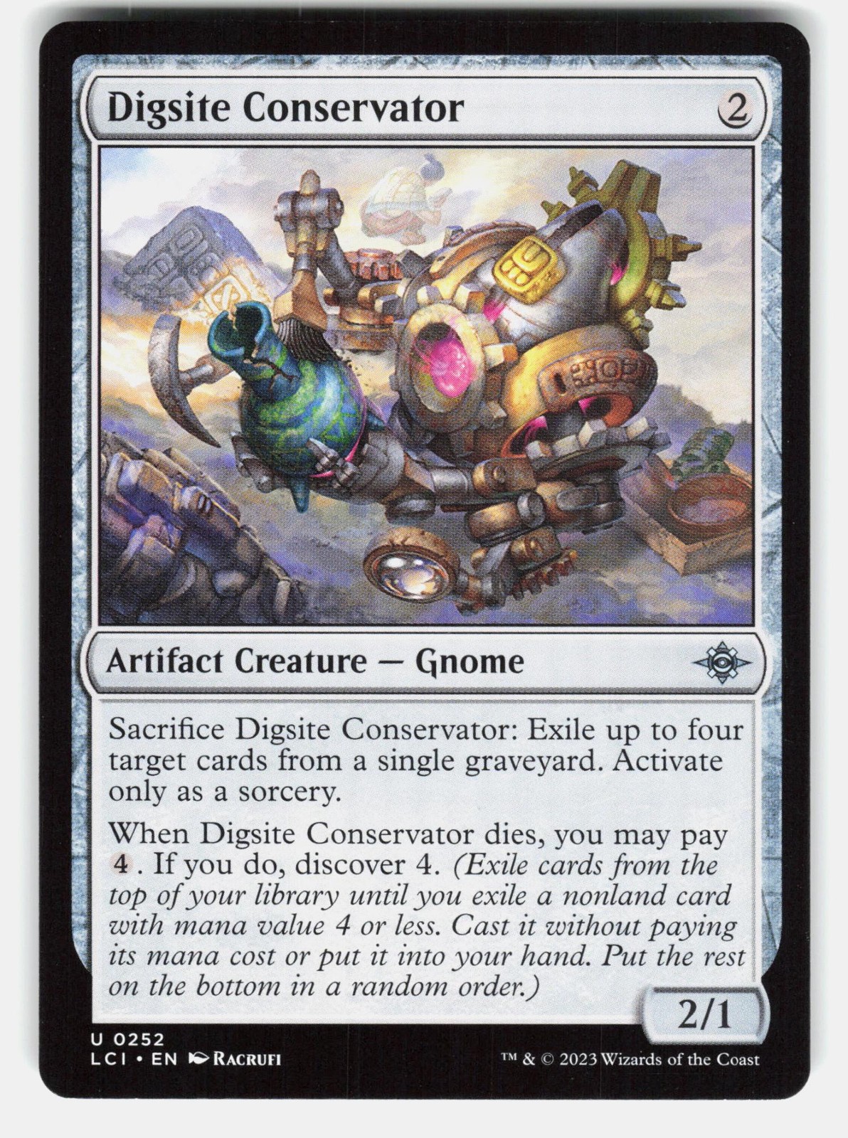 DIGSITE CONSERVATOR – Magic: The Gathering – Racrufi LP