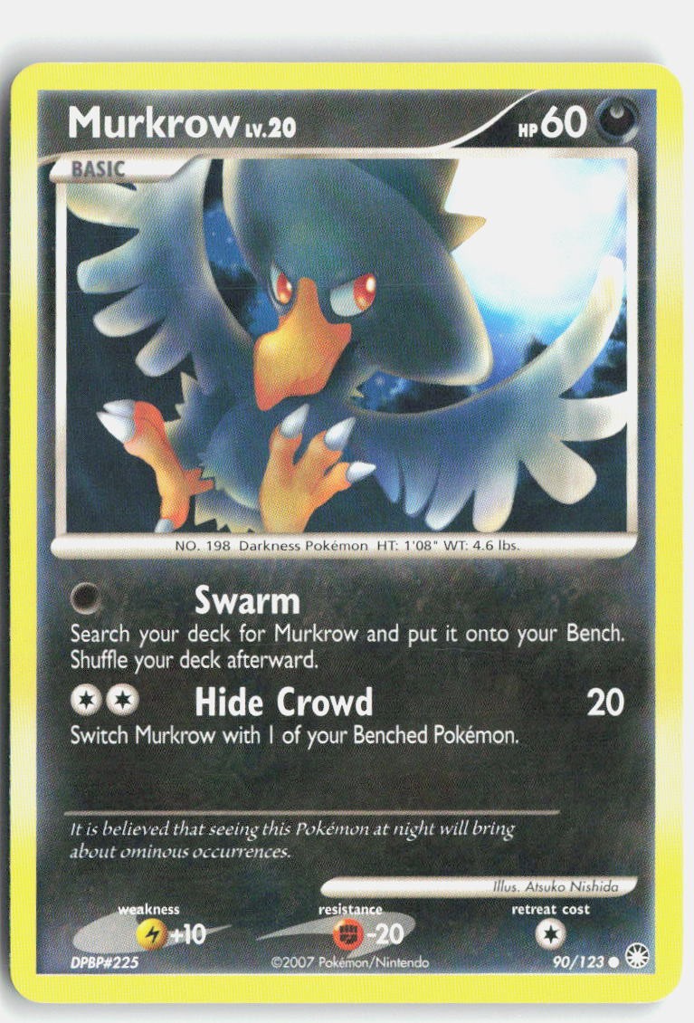 Murkrow 90/123 Common Mysterious Treasures Pokemon Lightly Played