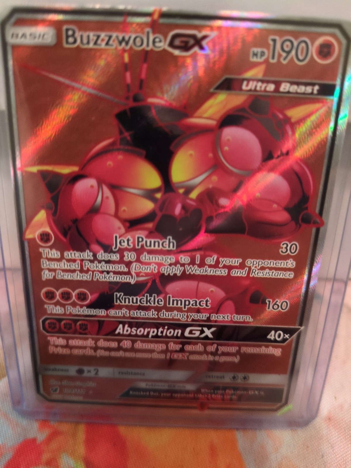 BUZZWOLE GX 104 CRIMSON INVASION POKEMON LP