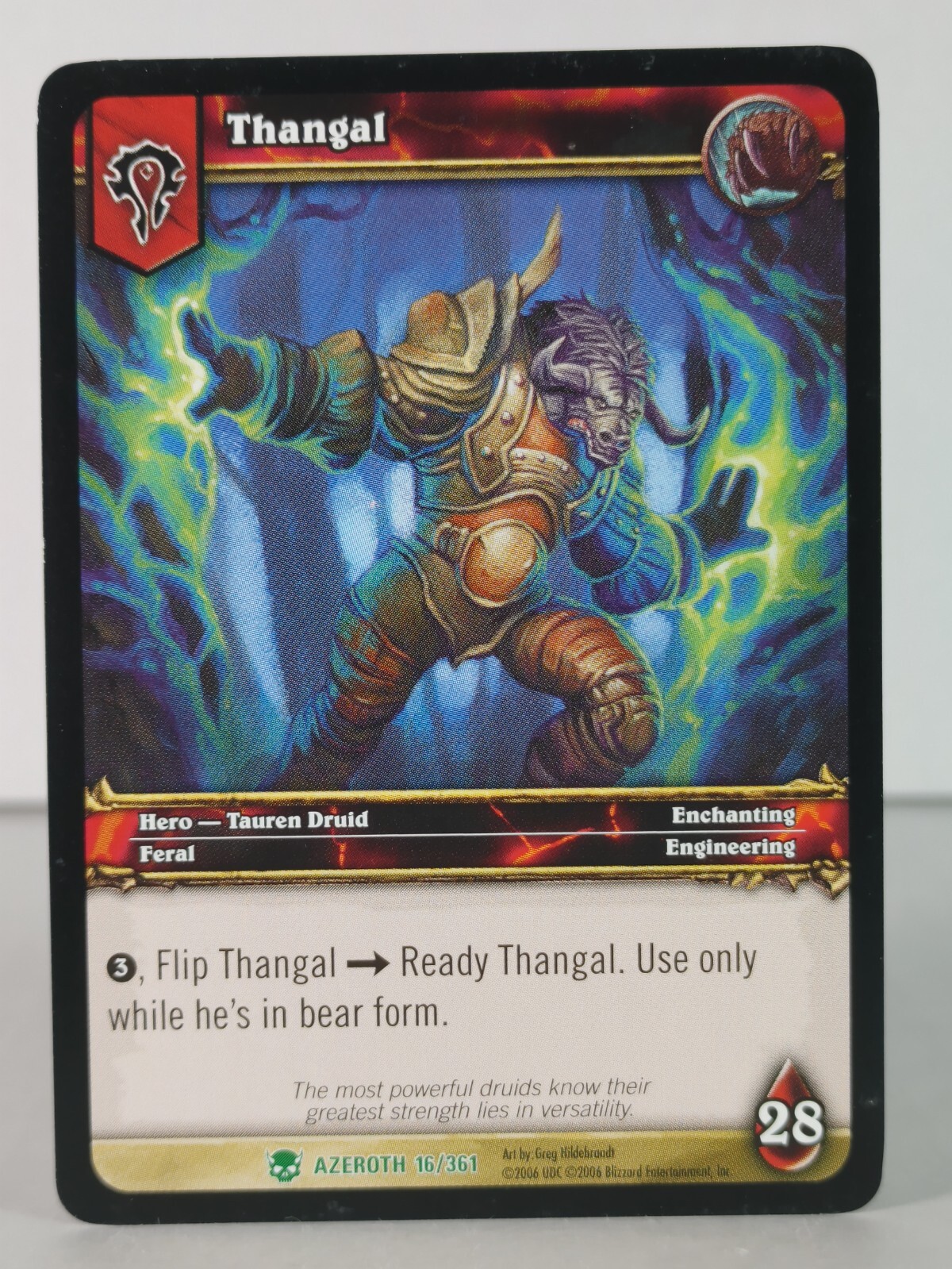 Thangal – Heroes of Azeroth – 16/361 – singles – Warcraft TCG – U