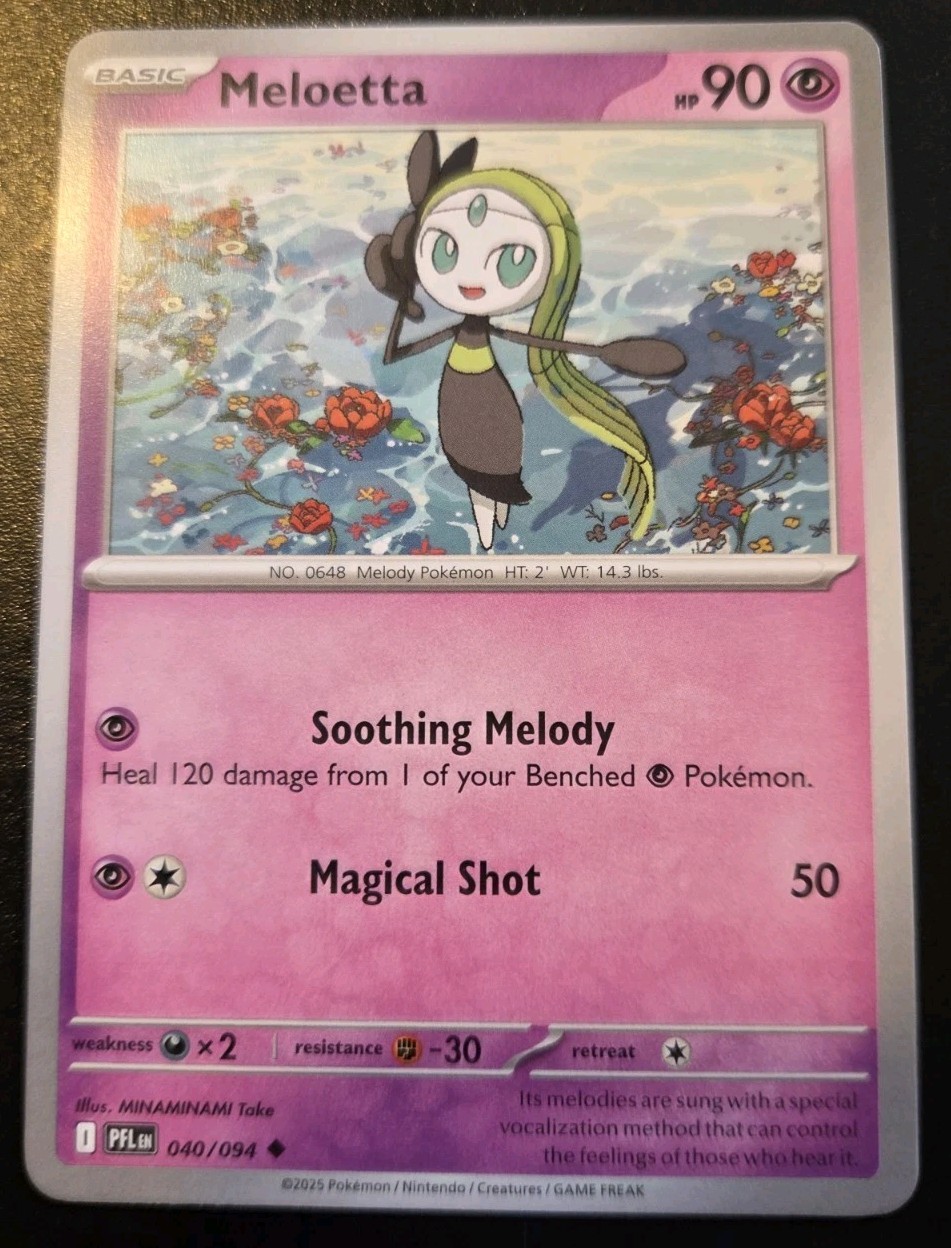 Meloetta 040/094 Uncommon Mega Evolution: Phantasmal Flames Pokemon TCG