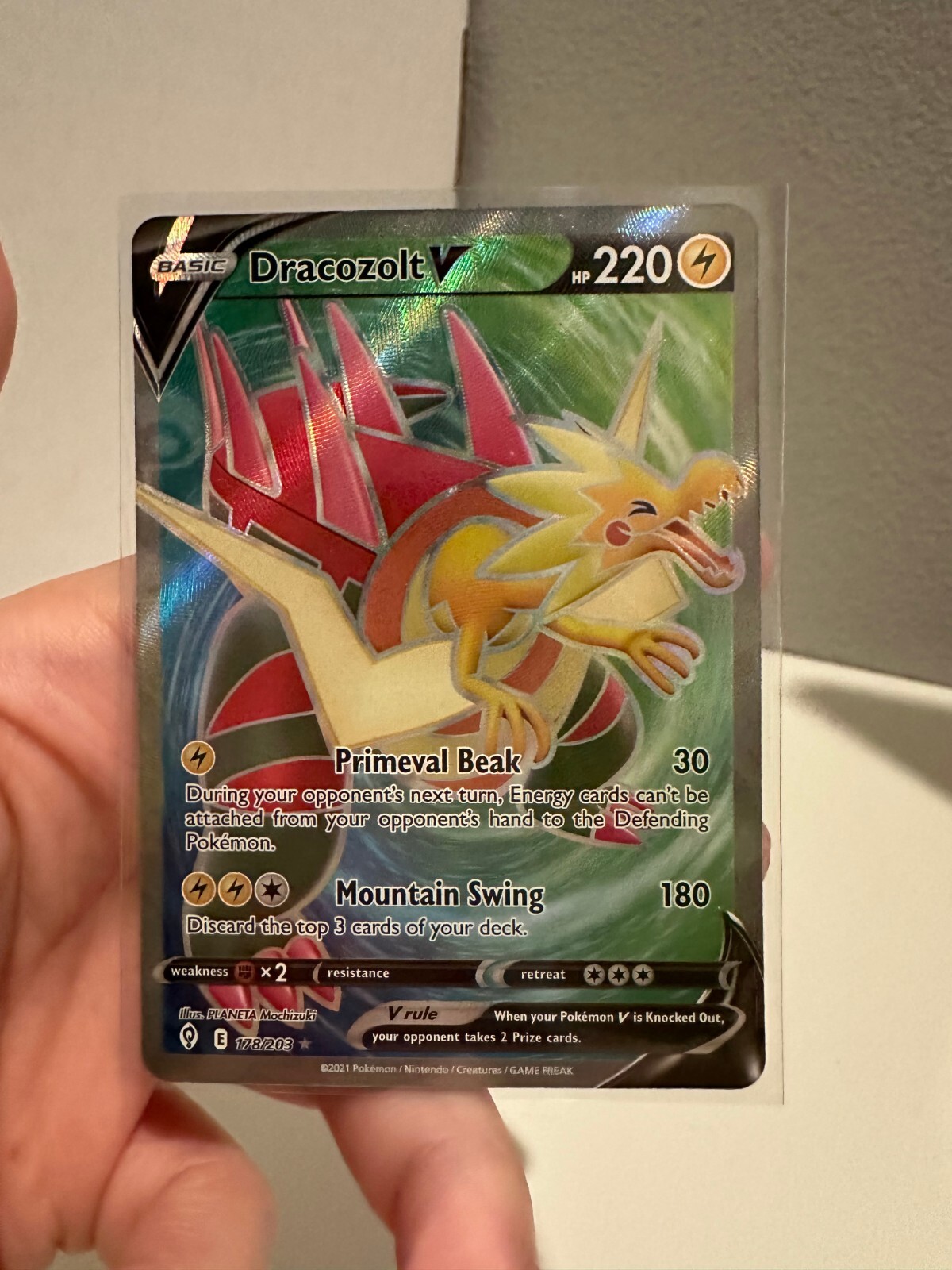 1x Pokemon TCG Evolving Skies 178/203 – Dracozolt V – Ultra Rare – NM 1218#5-7