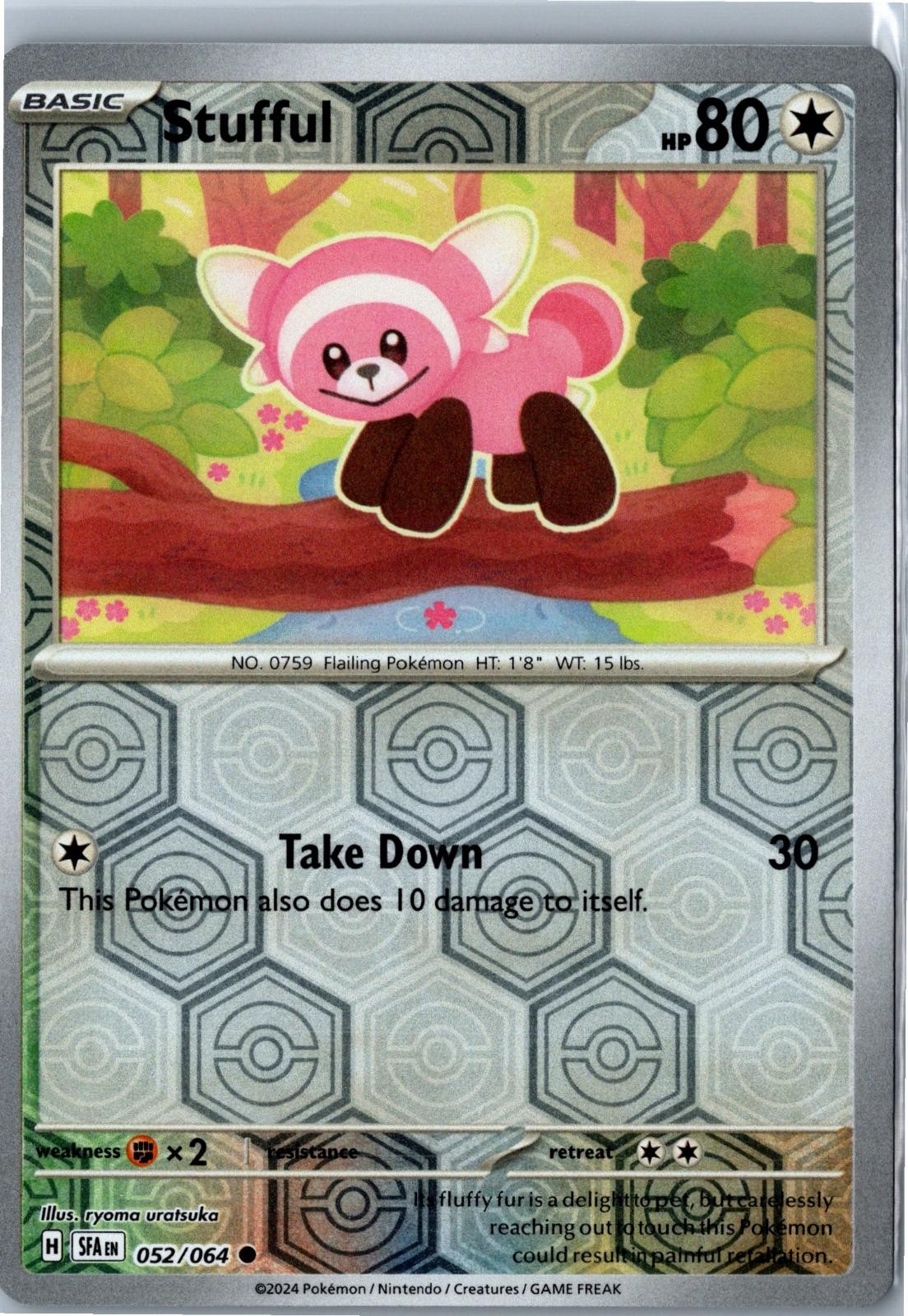 Stufful Shrouded Fable 052/064 Common Reverse Holo Near Mint