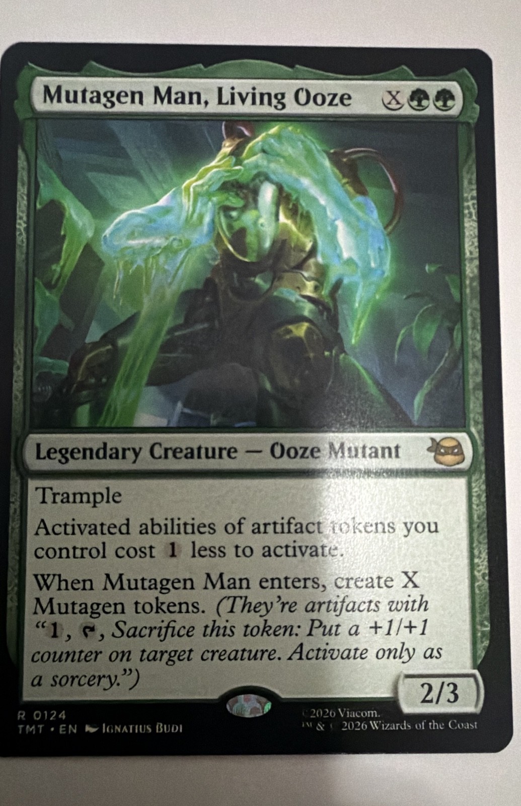 Mutagen Man, Living Ooze Teenage Mutant Ninja Turtles Regular Mtg Rare