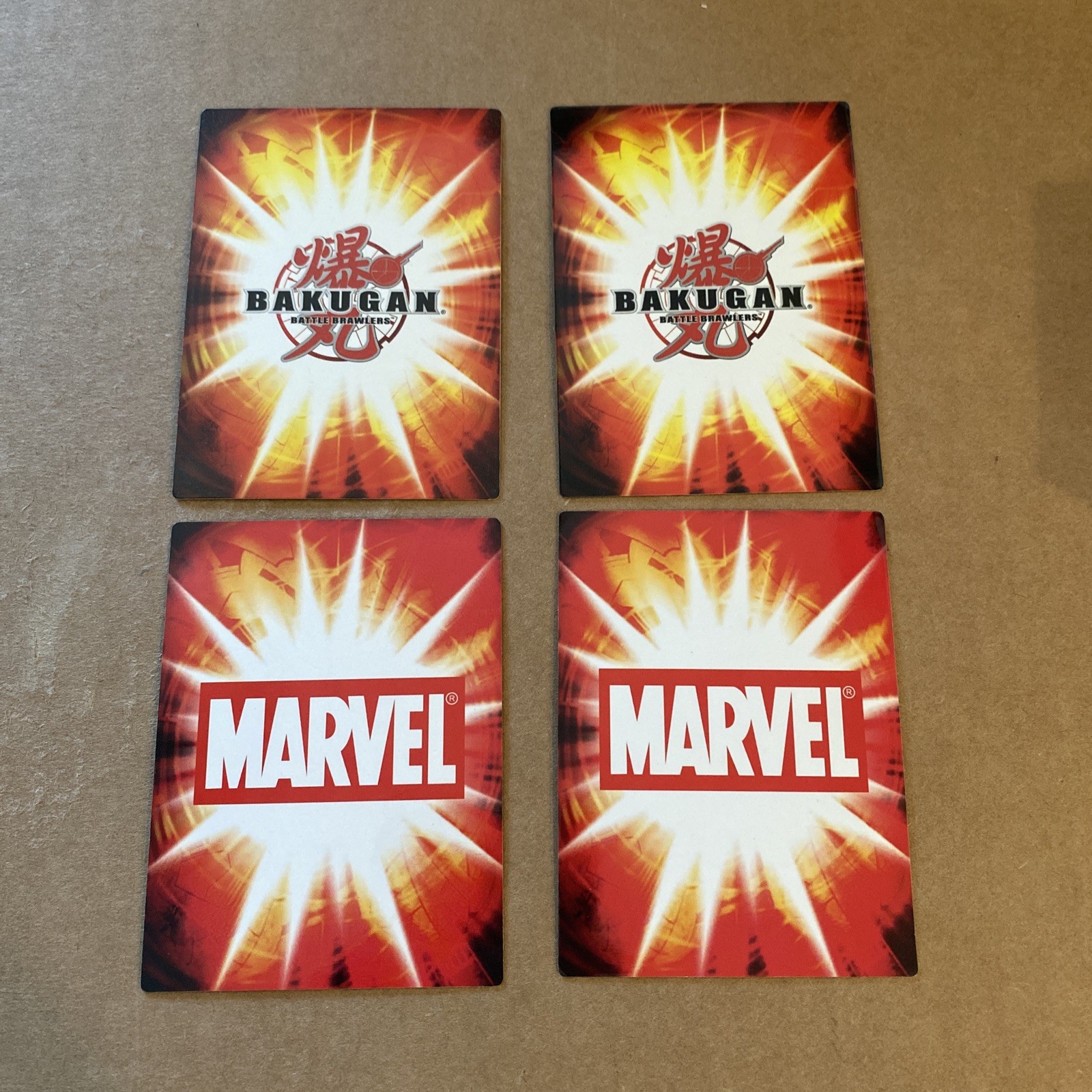 Full Set Bakugan Card – Iron Man, Wolverine 1-4/4mva – Mechtanium Surge Marvel