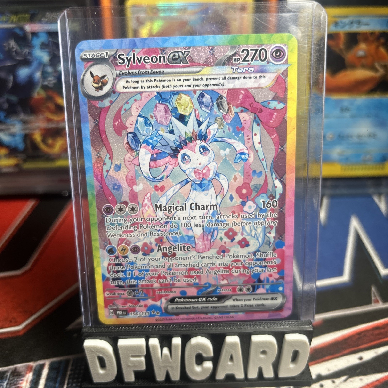 2025 Sylveon ex 156/131 Sv: Prismatic Evolutions Holo NM