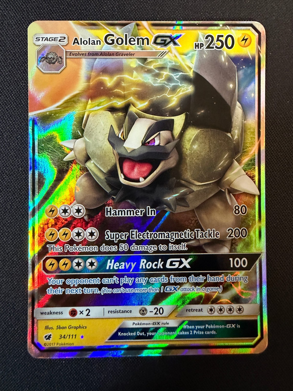 Alolan Golem GX [SM04 – 34/111] Ultra Rare