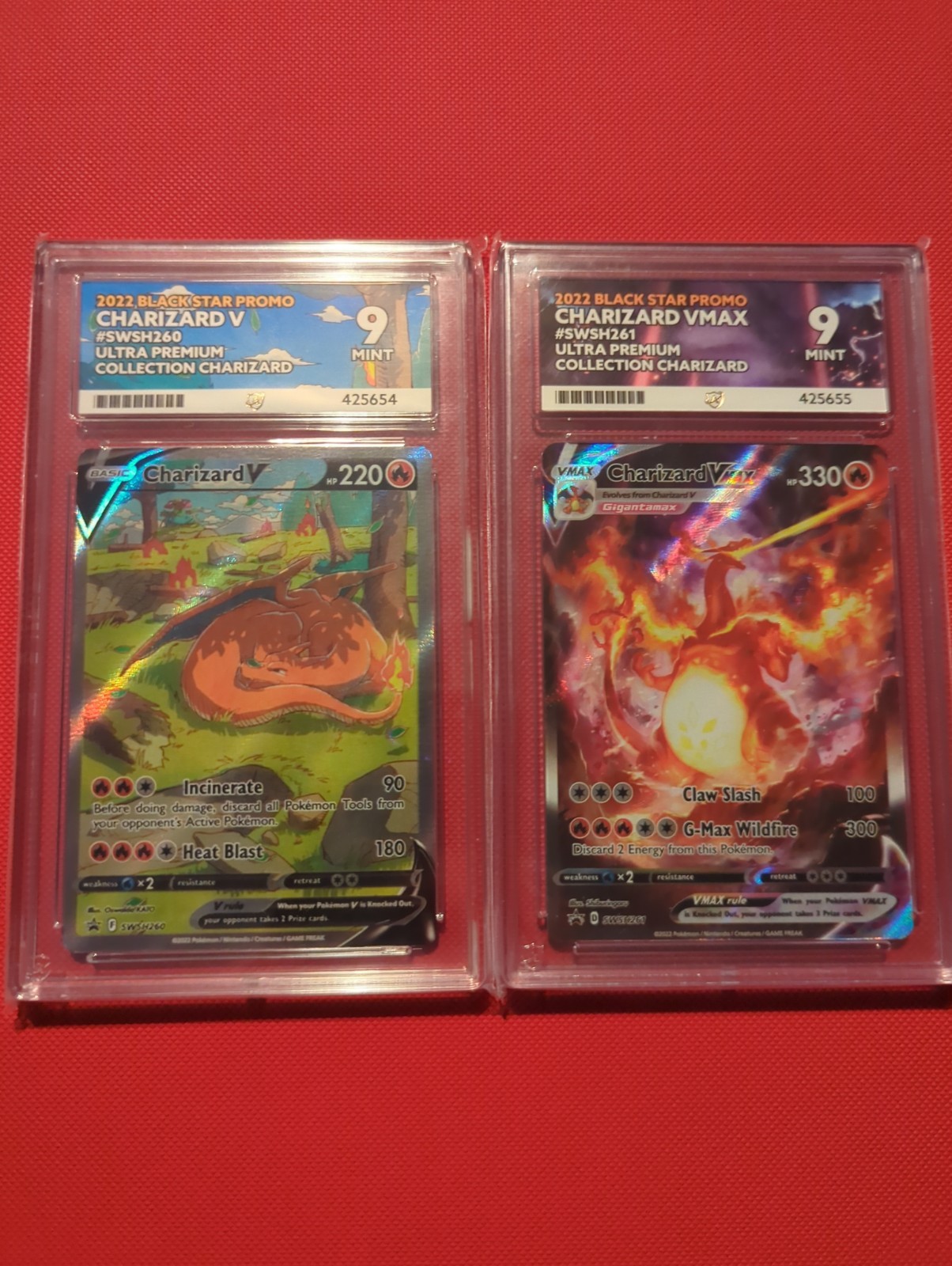 Pokémon TCG Charizard v SWSH260, VMAX SWSH261 Sequential Ace 9