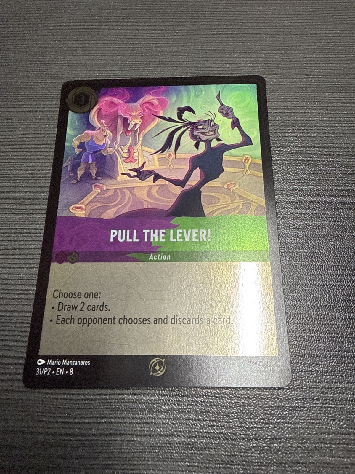 ✨Disney Lorcana- Reign of Jafar – Pull the Lever – Foil Promo Card 31/P2