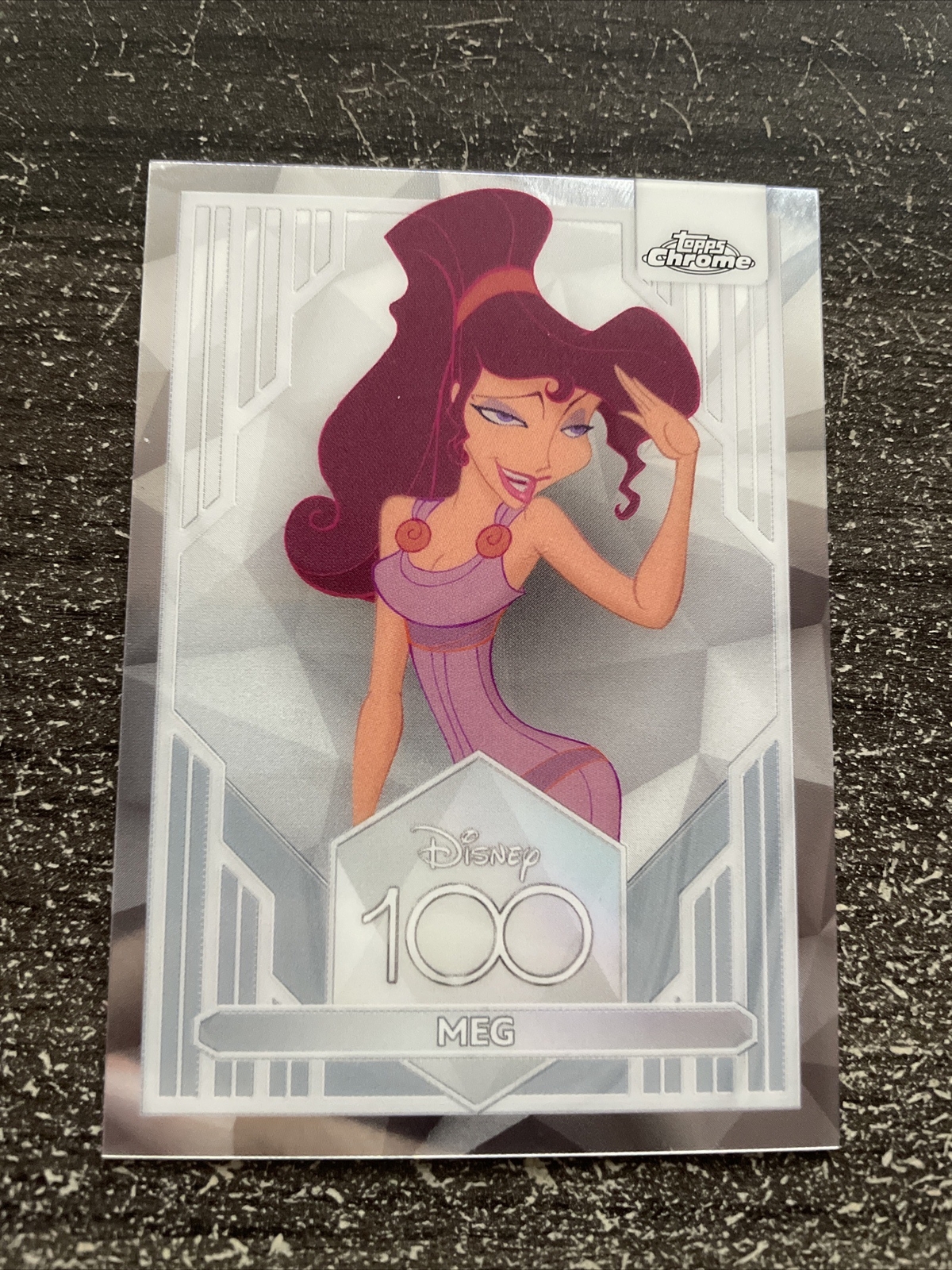 DISNEY TOPPS CHROME 100 YEARS CARD – #7 MEG