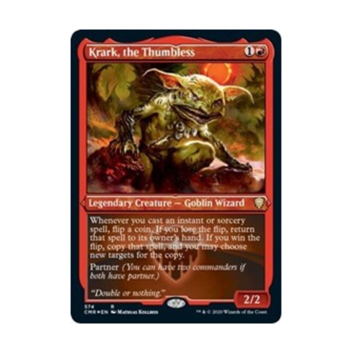 WotC MtG Commander Legends Krark Thumbless (Foil Etched) (R) NM