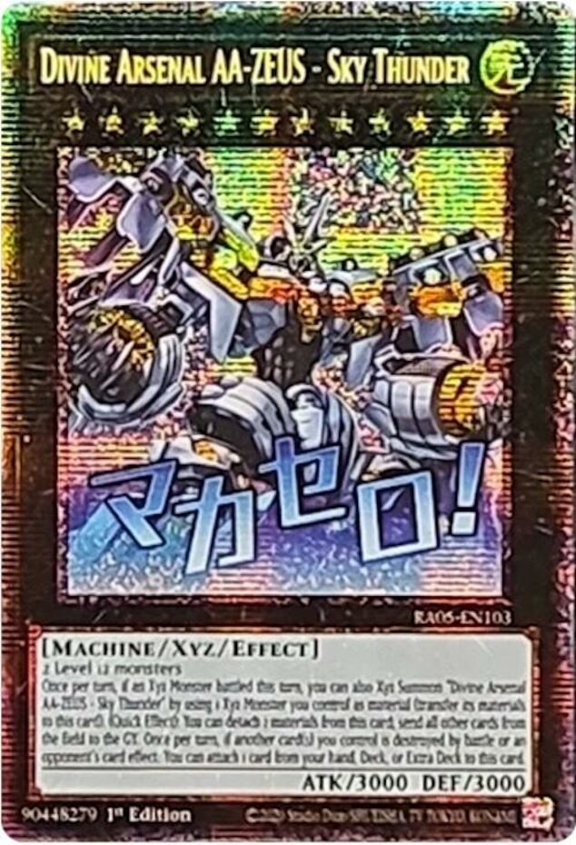 Yugioh! Divine Arsenal AA-ZEUS – Sky Thunder – RA05-EN103 – Starlight Rare – 1st