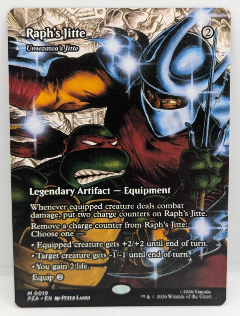 Raph’s Jitte – Umezawa’s Jitte (Borderless) Teenage Mutant Ninja Turtles NM MTG