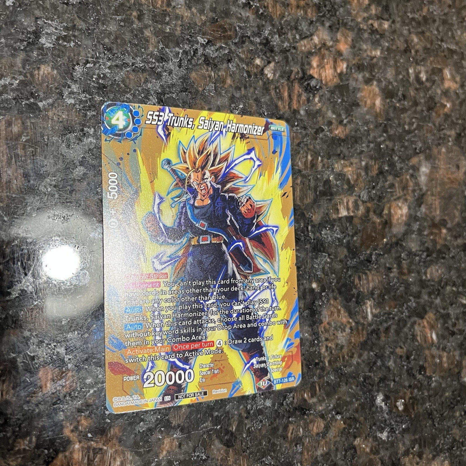 SS3 Trunks Saiyan Harmonizer BT7-126 Non Foil Dragon Ball Super Card Game | NM